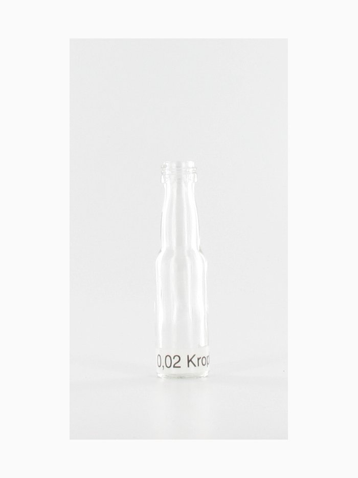 Bottle type Crop Neck, clear (Kropf w) , 0.02 L