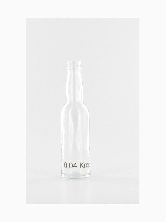 Bottle type Crop Neck, clear (Kropf w) , 0.04 L